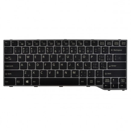 Klawiatura do laptopa Fujitsu Siemens LIFEBOOK T726 CZ / SK Czarny, podświetlany, z ramką