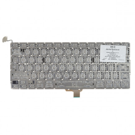 Klawiatura do laptopa Apple MacBook Pro 13 A1278 (Mid 2009) czeska czarny / biały / srebrny bez ramki, bez podświetlenia