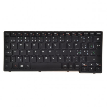 Klawiatura do laptopa Kompatibilní Lenovo IdeaPad Yoga 11 CZ / SK Czarny, bez podświetlenia, z ramką