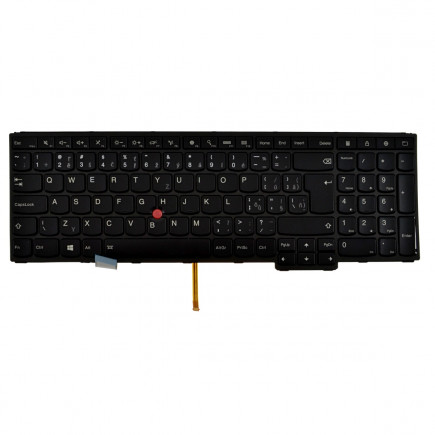 Klawiatura do laptopa Kompatibilní 00HN289 CZ / SK Czarny, podświetlany, z ramką