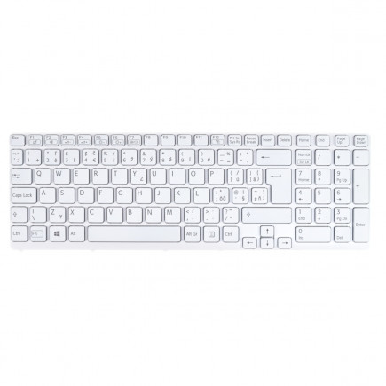 Klawiatura do laptopa Sony Vaio SVE1711F1E CZ / SK Biały, podświetlany, z ramką