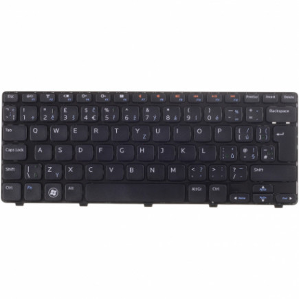 Klawiatura do laptopa Dell Inspiron 1000 CZ / SK czarny, bez podświetlenia, z ramką
