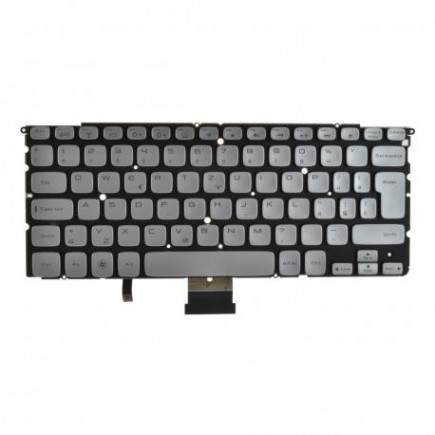 Klawiatura do laptopa Kompatibilní 009XD9 bez ramki, srebrna CZ/SK, podświetlana