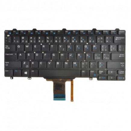 Klawiatura do laptopa Kompatibilní 0769G9 bez ramki, czarna CZ/SK, podświetlana