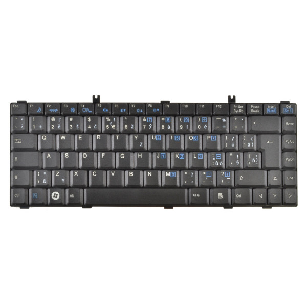 Klawiatura do laptopa Fujitsu Siemens AMILO LA 1703 CZ / SK czarny, bez podświetlenia