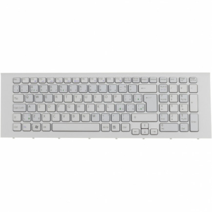 Klawiatura do laptopa Sony Vaio PCG-91112M CZ / SK Biały, Bez podświetlenia
