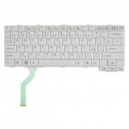 Klawiatura do laptopa Fujitsu Siemens LIFEBOOK p701 CZ / SK Biały, Bez podświetlenia