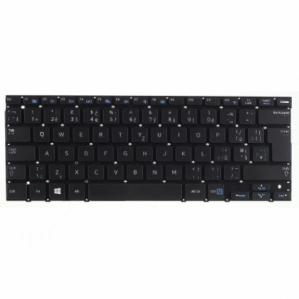 Klawiatura do laptopa Samsung NP535U3B czeska czarny  bez ramki, bez podświetlenia
