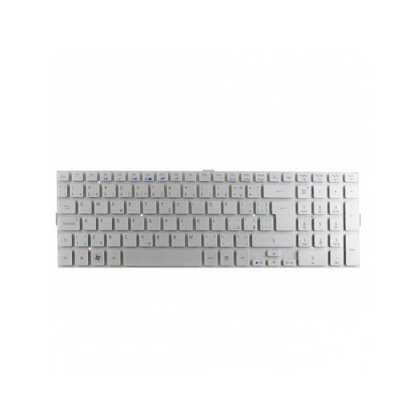 Klawiatura do laptopa Acer Aspire 5943 czeska srebrny bez ramki, bez podświetlenia