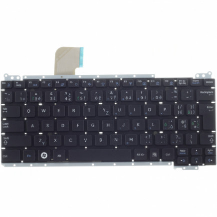 Klawiatura do laptopa Samsung NP-NC110 czeska czarny  bez ramki, bez podświetlenia