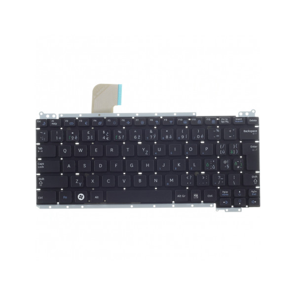 Klawiatura do laptopa Samsung NP-NC110-A04 czeska czarny  bez ramki, bez podświetlenia