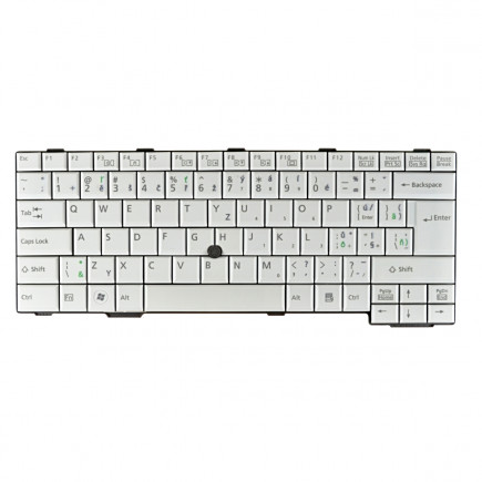 Klawiatura do laptopa Fujitsu Siemens LIFEBOOK T901 CZ / SK Biały, Bez podświetlenia, Z ramką