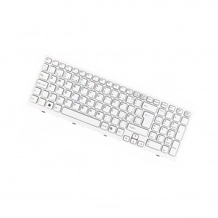 Klawiatura do laptopa z ramą Sony Vaio VPCEH2D1E0 CZ/SK biała