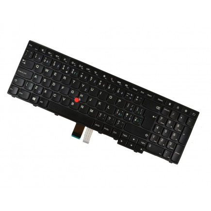 Klawiatura do laptopa Kompatibilní 00HN037 CZ / SK Czarny, bez podświetlenia, z ramką
