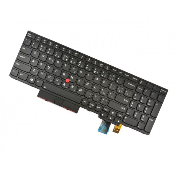 Klawiatura do laptopa Kompatibilní 01HX593 CZ / SK Czarny, podświetlany, z ramką
