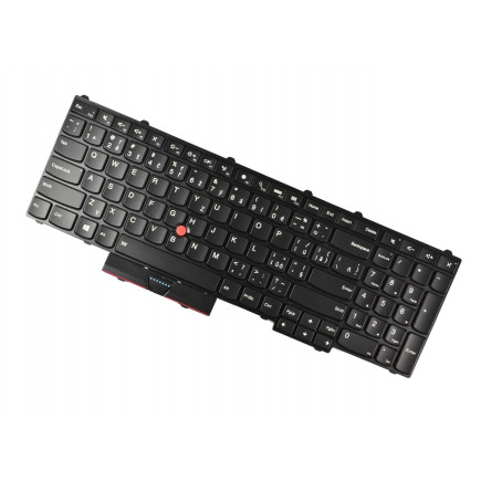 Klawiatura do laptopa Lenovo ThinkPad P50 CZ / SK czarna, podświetlana, Trackpoint