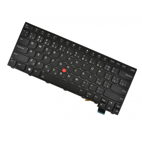 Klawiatura do laptopa Kompatibilní 01EP427 CZ / SK Czarny, podświetlany, z ramką