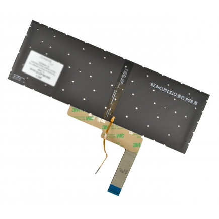 Klawiatura do laptopa MSI ALPHA 17 B5EEK bez ramki, czarna CZ/SK, podświetlana