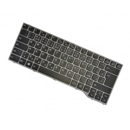 Klawiatura do laptopa Fujitsu Siemens LIFEBOOK E746 CZ / SK Czarny, bez podświetlenia, z ramką