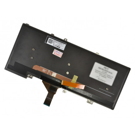 Klawiatura do laptopa Dell AlienWare 15 R3 CZ / SK Czarny / Biały / Srebrny, podświetlany, z ramką