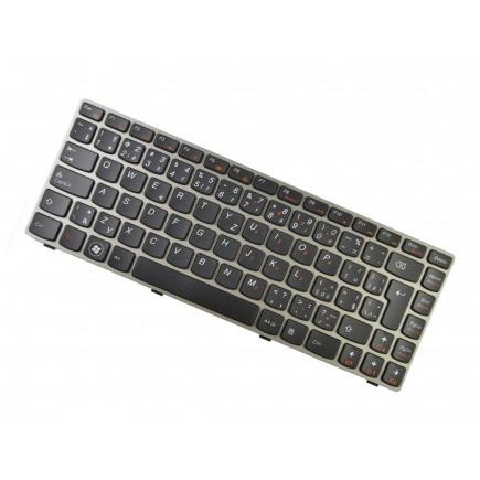 Klawiatura do laptopa Kompatibilní Lenovo 25-011158 CZ / SK Srebrny, bez podświetlenia, z ramką