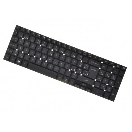 Klawiatura do laptopa Gateway NV77H08U czeska czarna bez ramki