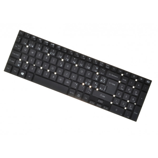 Klawiatura do laptopa Gateway NV77H08U czeska czarna bez ramki