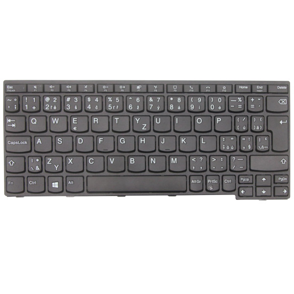 Klawiatura do laptopa Kompatibilní Lenovo 5N20W41903 CZ / SK Czarny, podświetlany, z ramką